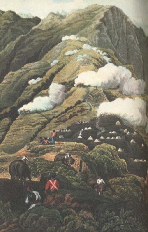 william r clark brittiskt trupplager vid himalayas fot omkring 1840 France oil painting art
